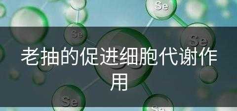 老抽的促进细胞代谢作用